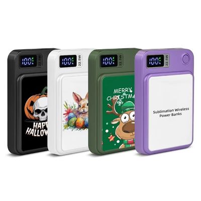 Blank Sublimation Wireless Magnetic Power Bank 5000mAh Portable Fast ...